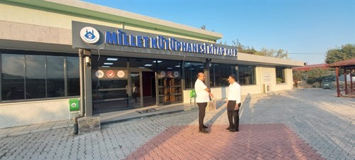Kaymakamımız Sayın Halil YAZICI Millet Kütüphanesi ve Sosyal Markette incelemelerde bulundu.